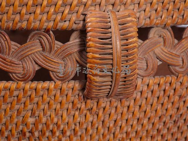 葉紋籐編花器 藏品圖，第11張