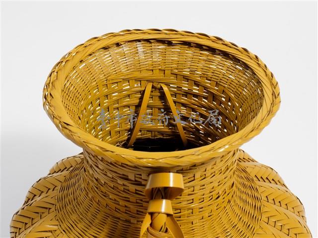 竹編矢紋瓶形花器藏品圖，第11張