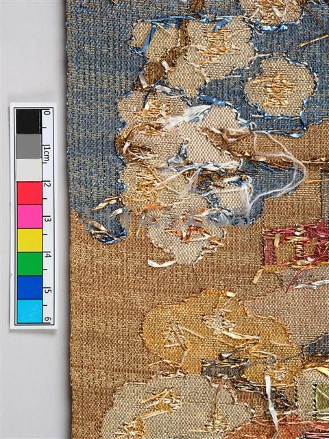 緙絲樓閣山水和服腰帶藏品圖，第11張