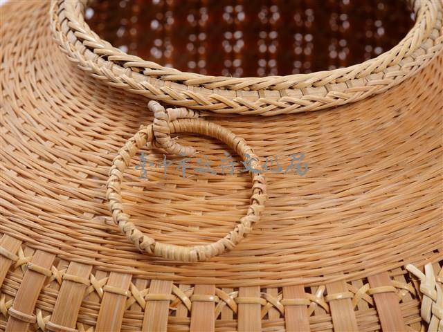 竹籐平編橄欖形花器藏品圖，第11張