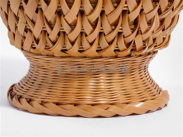 竹編松傘紋高花瓶藏品圖，第11張