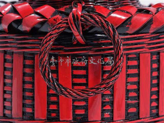 竹編方格紋高花瓶藏品圖，第11張