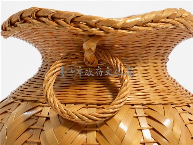 竹編矢紋高花瓶藏品圖，第11張