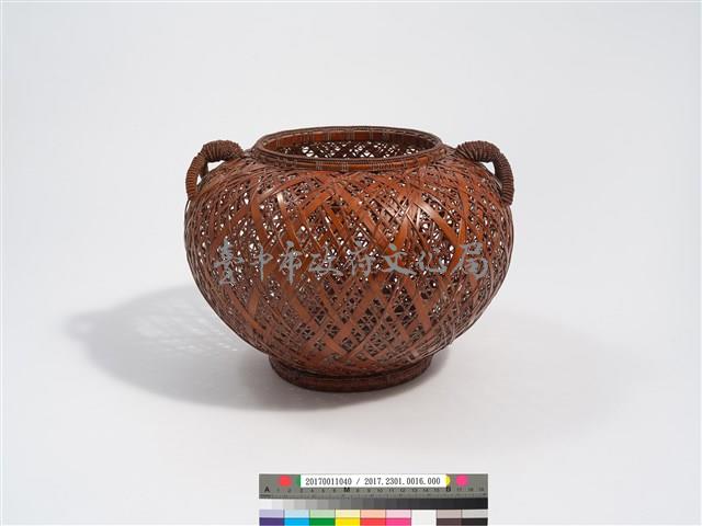 「林間」竹籐三角編交錯藏品圖，第5張