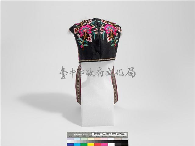 黑底繡花狀元帽藏品圖，第5張