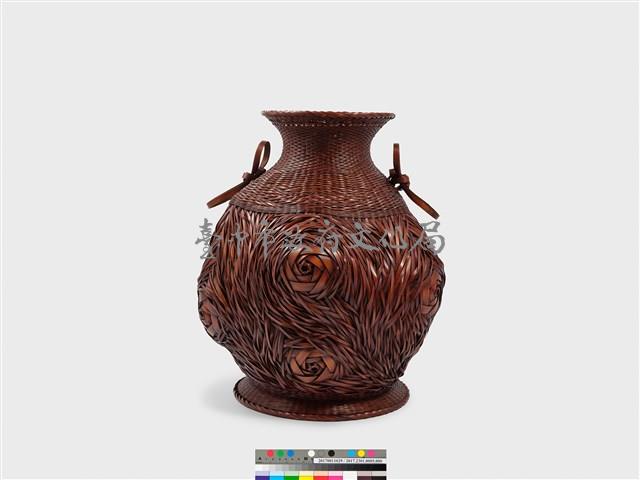 「亂中有緒」竹編玫瑰紋花器藏品圖，第5張
