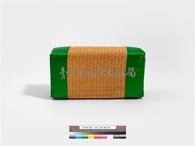 韓國草編綠緞飾長壽枕藏品圖，第5張
