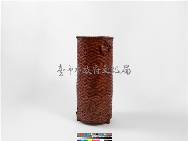 竹籐斜紋編雙耳圓藏品圖，第5張
