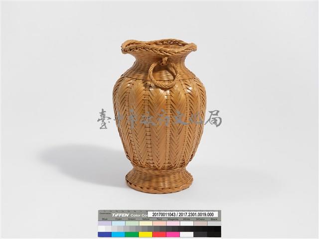 竹編矢紋高花瓶藏品圖，第6張