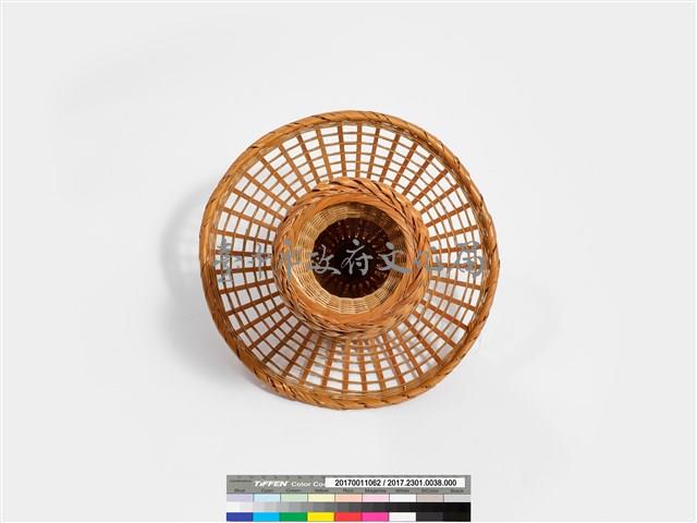 竹編矢紋花器果籃藏品圖，第6張
