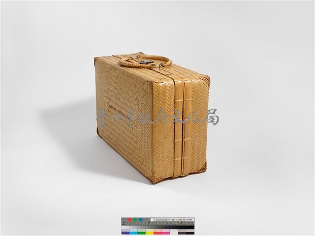 竹編方形手提行李箱藏品圖，第6張
