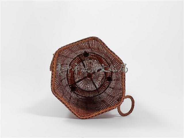 竹籐斜紋編雙耳圓藏品圖，第6張