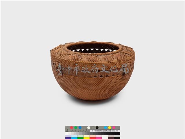 葉紋籐編花器 藏品圖，第3張