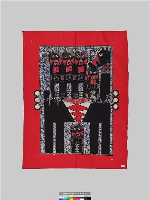 印尼人形動物蠟染方巾藏品圖，第3張