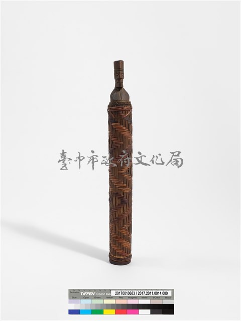 竹製籐編筒藏品圖，第3張