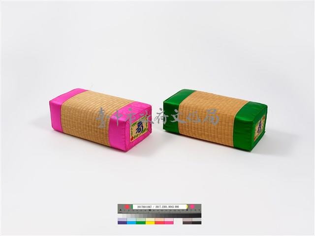 韓國草編緞飾長壽對枕藏品圖，第2張