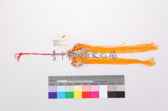 白底紅金織紋元寶香包藏品圖，第2張