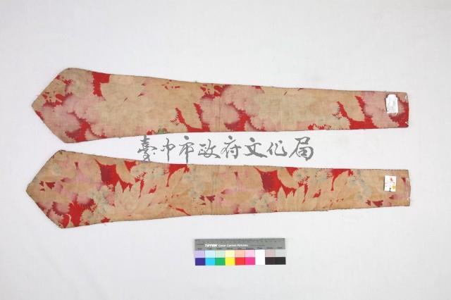 橘綢地彩繡花鳥圖劍帶藏品圖，第2張