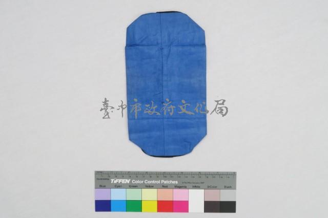 藍棉地刺繡方形柱嬰兒枕藏品圖，第2張