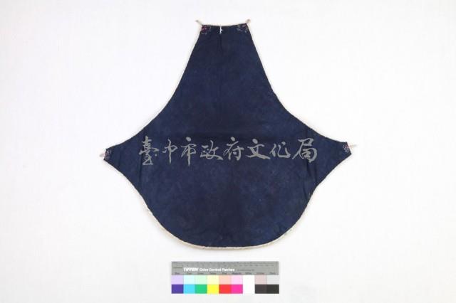 藍棉地鎖鏈繡花鳥圖肚兜藏品圖，第2張