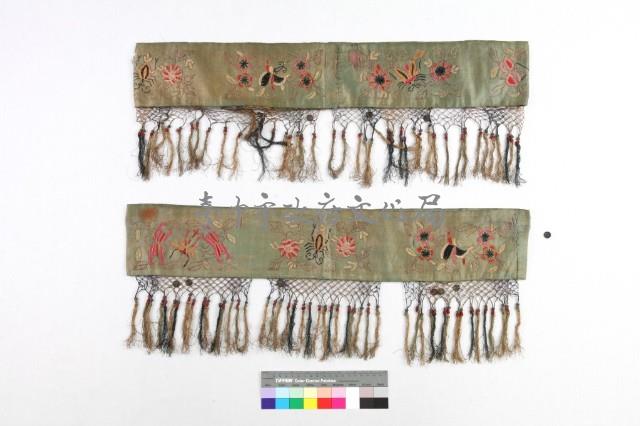 淺藍絹地花卉昆蟲紋宮燈圍罩藏品圖，第2張