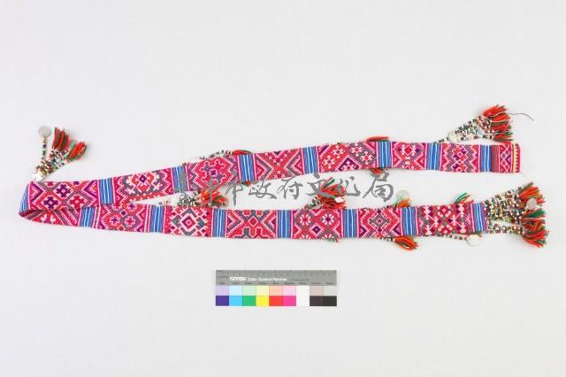 雲南建水苗族女盛裝-頭帶藏品圖，第2張