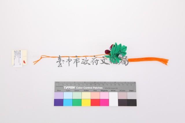 綠紫色緞布葡萄造型香包藏品圖，第2張