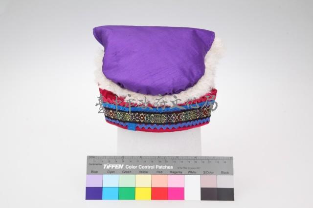 壽字蝙蝠紋平頂童帽藏品圖，第11張