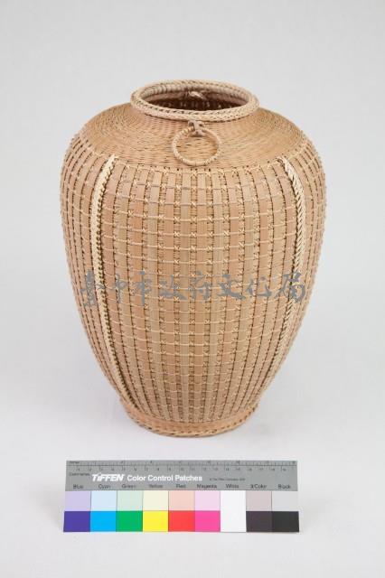 平竹紮籐花器藏品圖，第2張