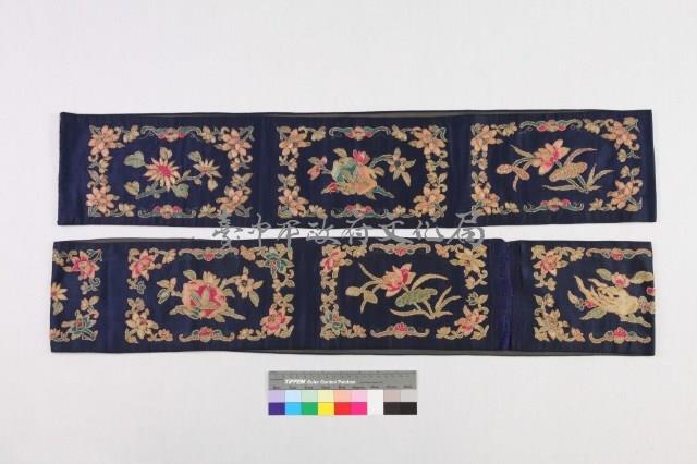 深藍地刺繡花果紋宮燈圍罩-2藏品圖，第2張