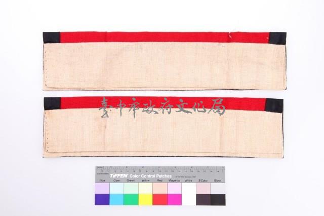 紅地彩繡人物紋繡片-2藏品圖，第2張