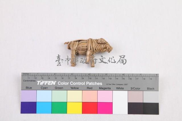 草編動物裝飾品組-豬藏品圖，第2張