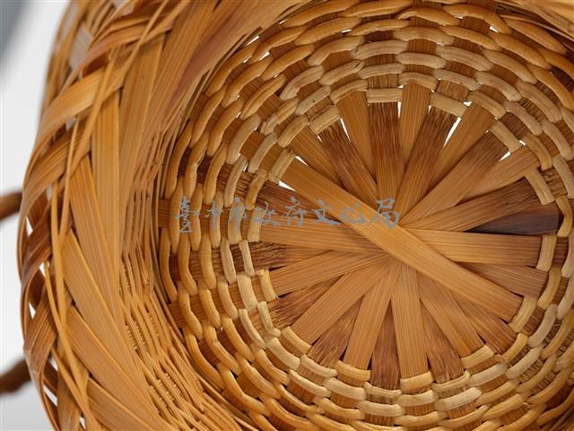 竹編方格紋高花瓶藏品圖，第13張