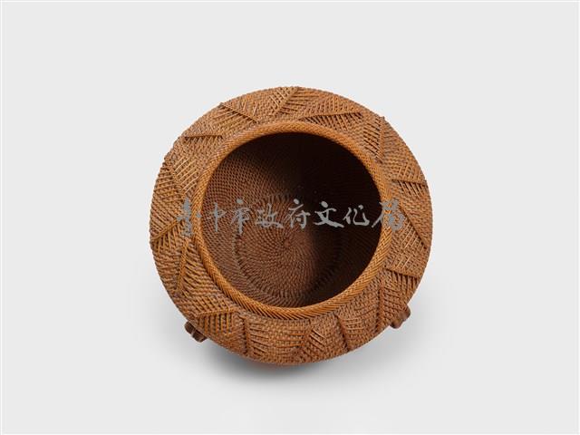 葉紋籐編花器 藏品圖，第7張