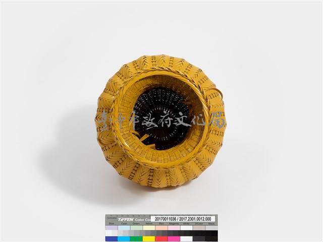 竹編矢紋瓶形花器藏品圖，第7張