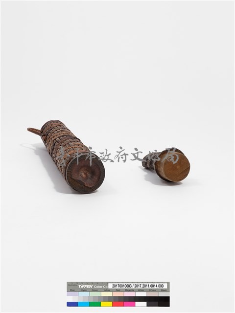 竹製籐編筒藏品圖，第7張