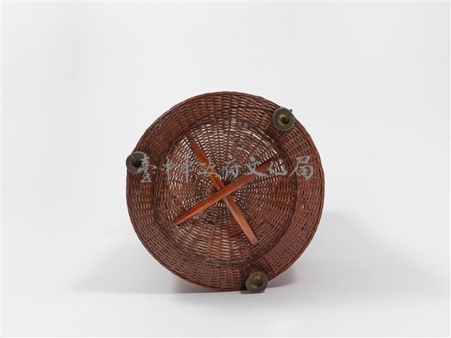 竹籐斜紋編雙耳圓藏品圖，第7張