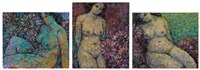 裸女三聯作藏品圖，第1張