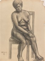 坐姿裸女素描-25.12.17（7）藏品圖，第1張