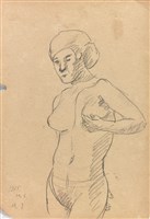 立姿裸女速寫-25.10.5（3）藏品圖，第1張