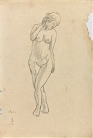 立姿裸女速寫-26.1（23）藏品圖，第1張