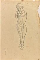 立姿裸女速寫-26.1（24）藏品圖，第1張