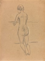 立姿裸女速寫（163）藏品圖，第1張