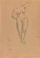 女體速寫-28.2.17（21）藏品圖，第1張