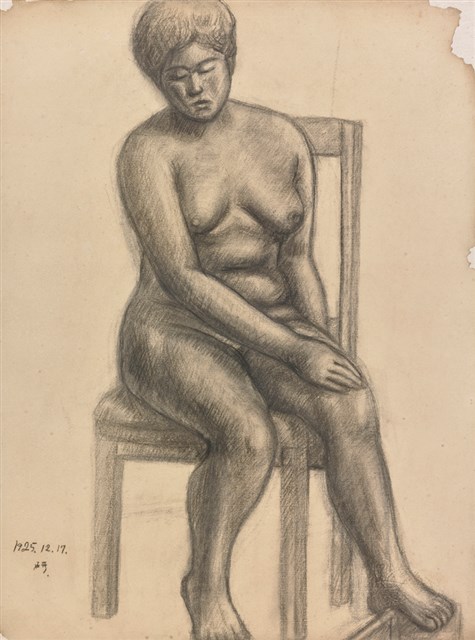 坐姿裸女素描-25.12.17（7）