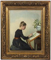 畫架前的女孩藏品圖，第2張