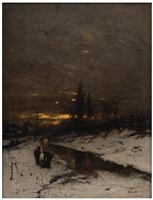 冬景暮色藏品圖，第1張