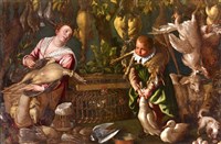 禽肉商販的圖片