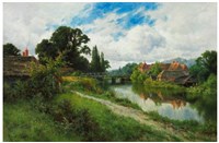 伯克郡的鄉野景色的圖片