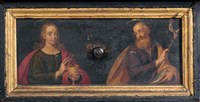 義大利法蘭德斯學派鍍金彩繪胡桃木珠寶櫃藏品圖，第13張